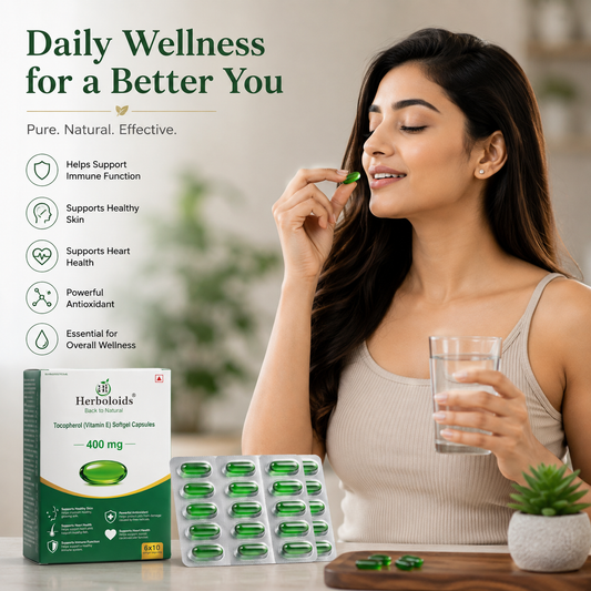 Derma Ocean Vitamin E Capsules | Antioxidant Support for Healthy Skin, Hair & Overall Wellness